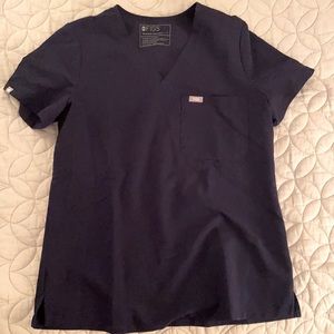 FIGS Women's Navy Catarina™ - One-Pocket Scrub Top - S / Navy